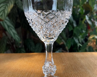 Set of six Cristal d’Arques “Chenonceaux” wine glasses