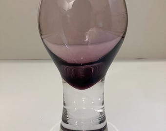 Vintage Caithness Canisbay Liqueur Glass Heather Purple MCM Art Glass