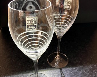Royal Scot Crystal wine glasses