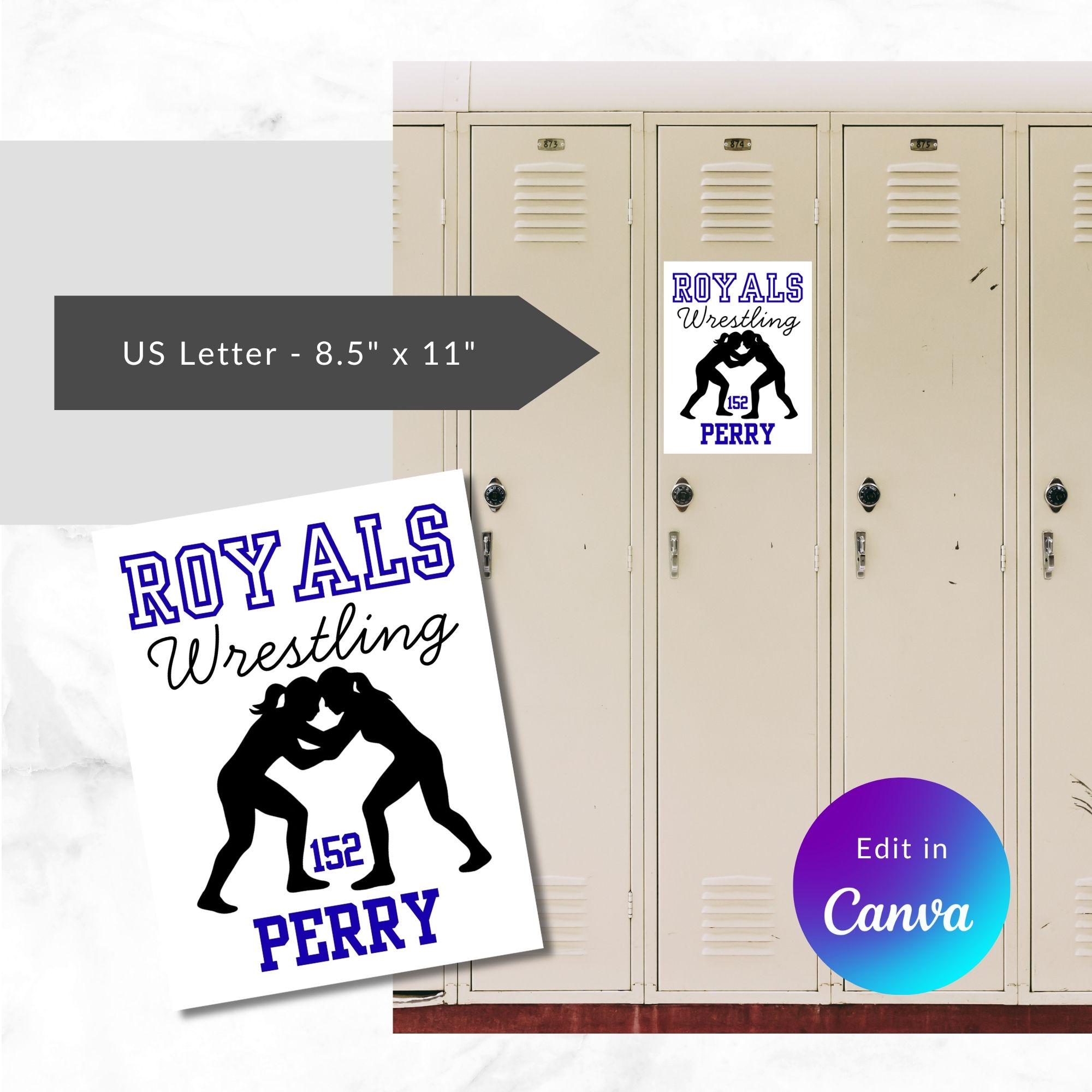 Girls Wrestling Locker Room Sign | Hotel Door Decor (digital Download ...