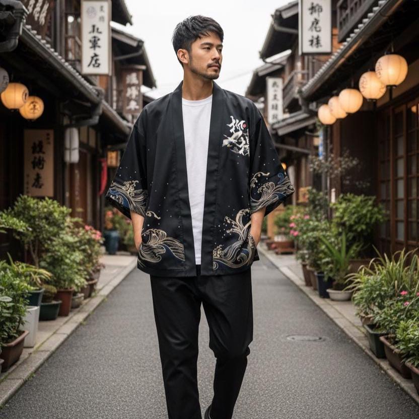 ジャケット・アウター SISE SJ-15AWP-C006N KIMONO SHORT COAT 1 Short Kimono Style Jacket - Etsy - Page 2