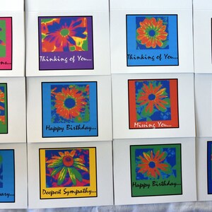 Burst of Wild Color of Blackeyed Susans - Notecards