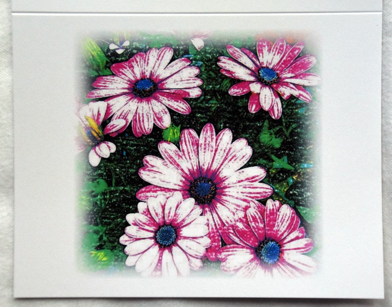 Colored Pencil and Crayon Drawings of Flowers Notecards Etsy