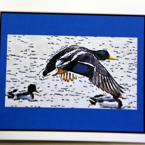 Watercolor Paintings of Birds Flying or Flapping Their Wings - Notecards