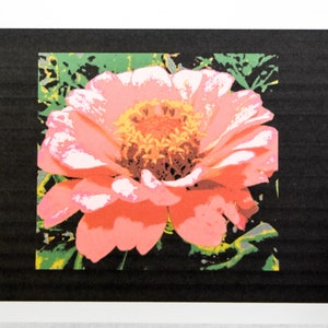 Artistic Paintings of Zinnias - Notecards