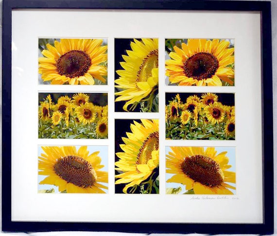 Sunflowers-Framed Print Collage
