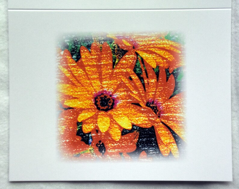 Colored Pencil and Crayon Drawings of Flowers Notecards Etsy