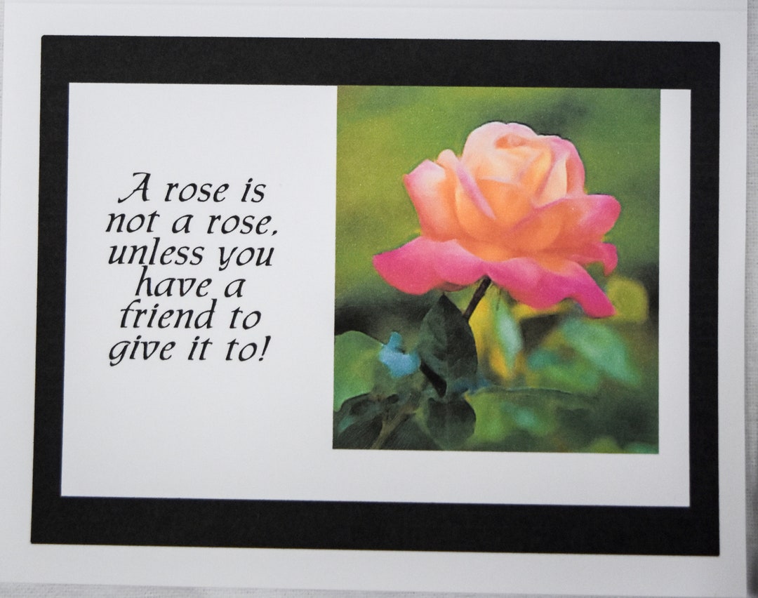 Watercolor Roses Just for You Notecards Etsy