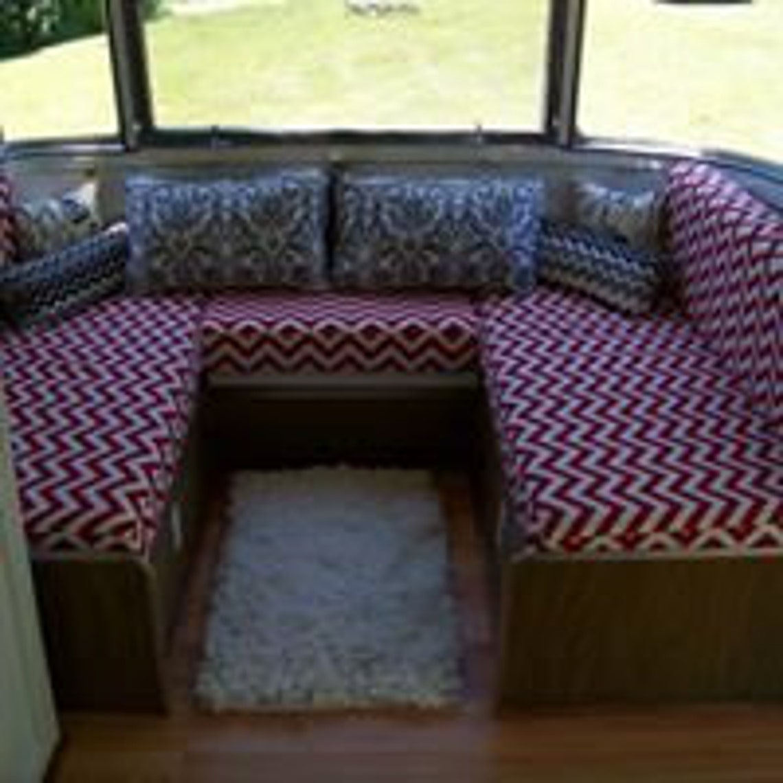 Custom Made Vintage Camper Cushions Airstream Etsy