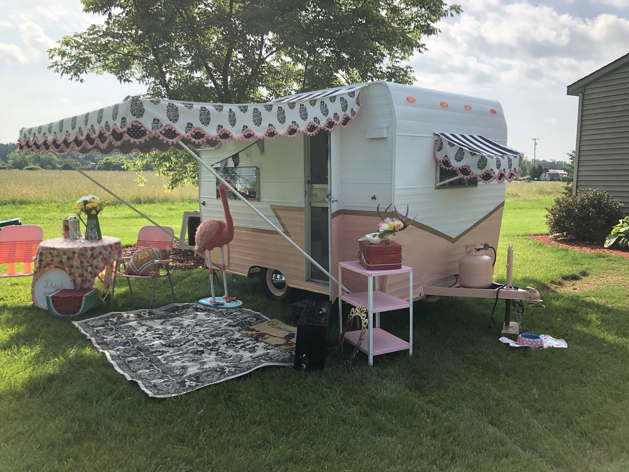 Vintage Camper Awning 8'x7' please Read Entire Etsy UK