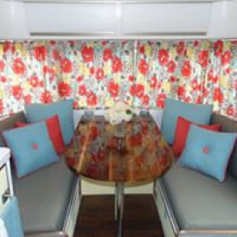 Vintage Camper Custom Made Cushion Covers Shasta Etsy
