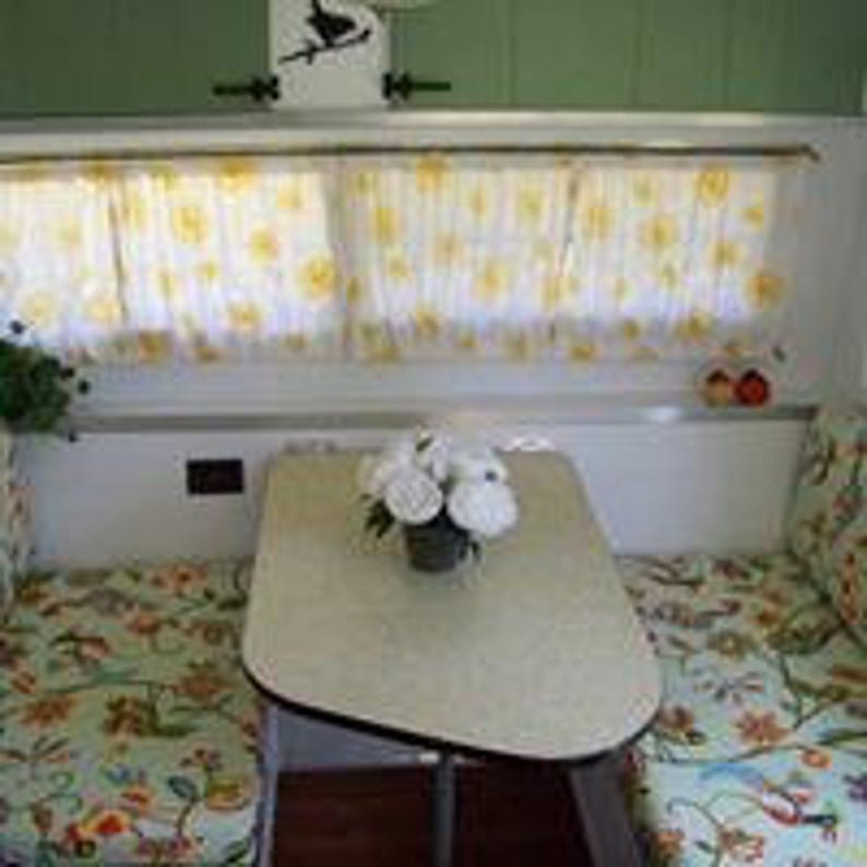 Vintage Camper Custom Made Cushion Covers Shasta Etsy