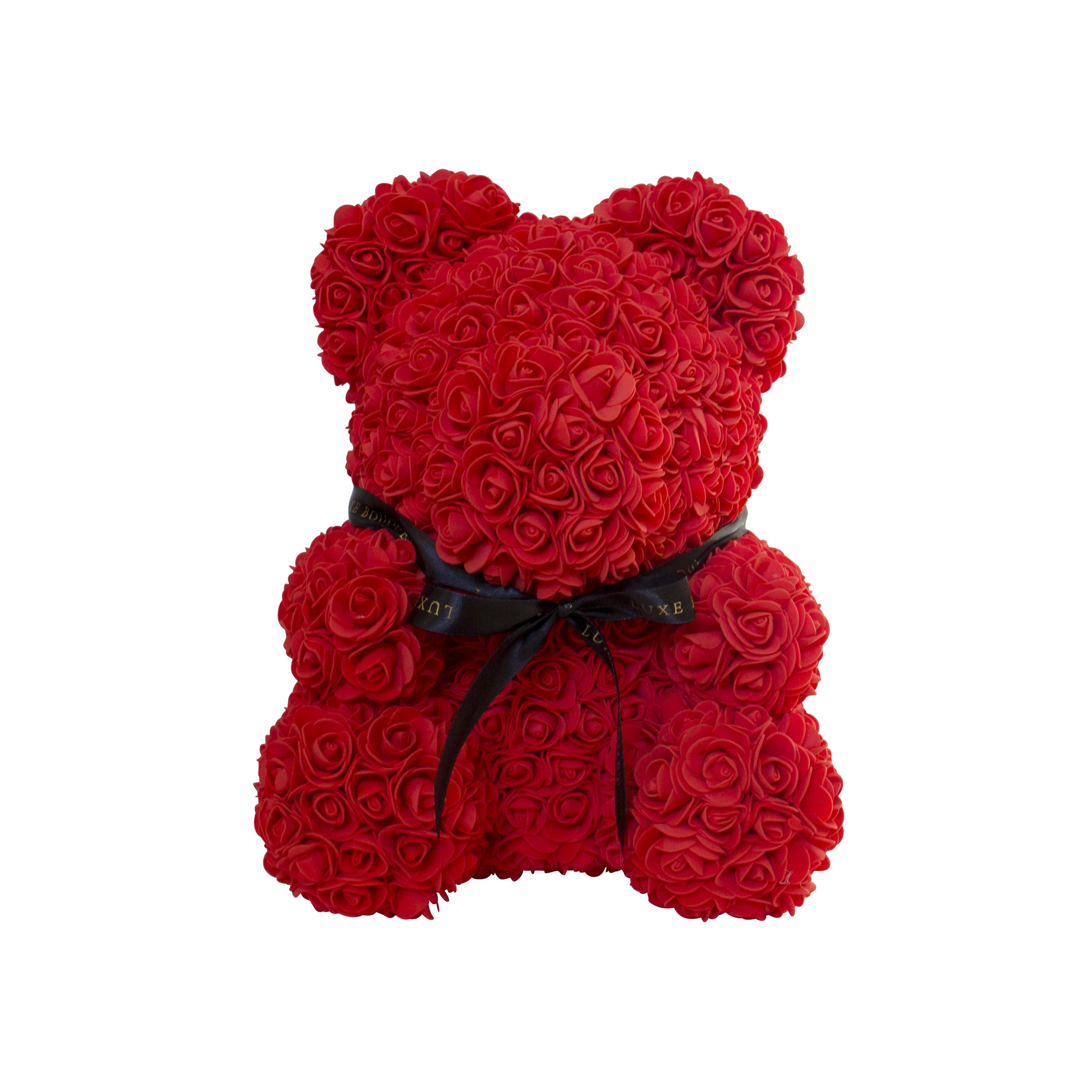 Red 40cm Rose Bear In Clear Gift Box Etsy