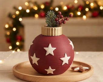 Small Christmas ball vase