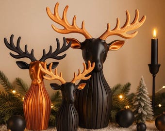 Two-tone Christmas reindeer