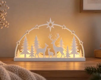 Arco de luces navideñas