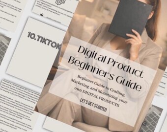 Digital Product Beginners Guide | Crafting, Marketing, Monetizing (PDF Download)