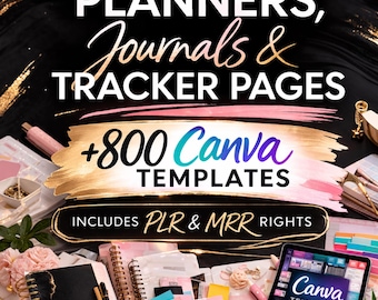 8000+ Digital Products Bundle | PLR, Resell Rights, Canva Templates, Ebooks, Planners (Digital Download)