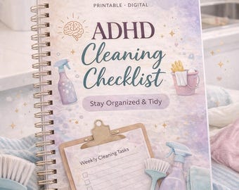 ADHD Cleaning Checklist Printable | Weekly Home Reset Routine (PDF Download)