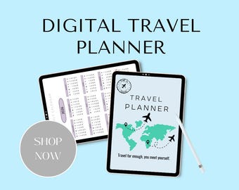 Digital Travel Planner | Vacation Itinerary, Budget Tracker (Instant Download)