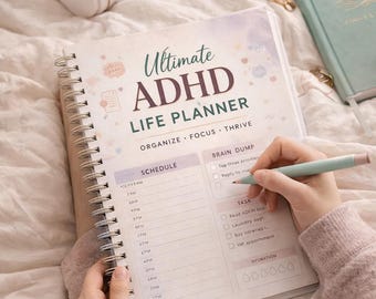 ADHD Life Planner | Daily, Weekly, Monthly Organization (Digital Download)