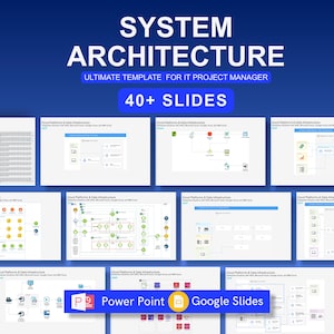 Cloud Architektur Power Point Vorlage | Infografik Präsentationsfolien für Datentechniker, IT-Strategen und Business-Präsentationen