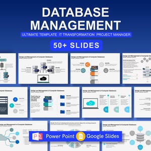 -banken Power Point Vorlage | Daten Infografik Folien für IT-Beratung, Datenanalytik und Business-Präsentation