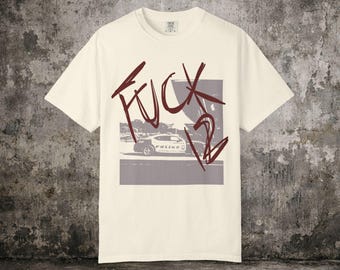 F**k 12 T-shirt | Provocative Cop Protest Shirt, Bold Text Design