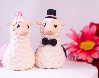 Llama Wedding Cake Toppers