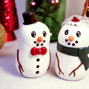 Snowman Wedding Cake Toppers image 3