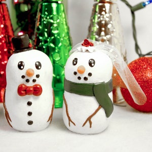 Snowman Wedding Cake Toppers image 2