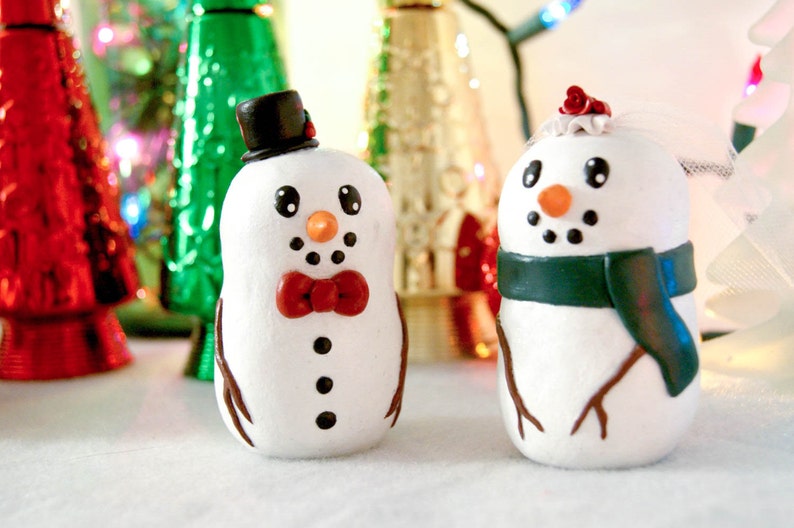 Snowman Wedding Cake Toppers image 5