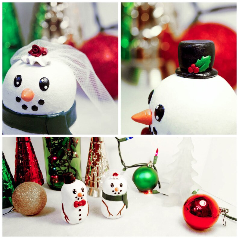 Snowman Wedding Cake Toppers image 4