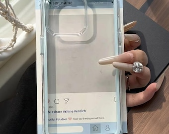 Candy Color Frame Clear iPhone Case: Shockproof Acrylic Bumper Cover