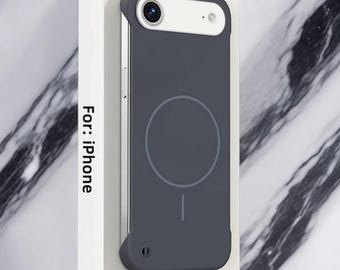 Ultrathin Frameless Magnetic iPhone Case: Minimalist PC Cover for MagSafe Protection