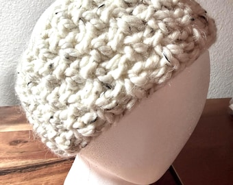 Truly Hand Knitted Bulky Ear Warmer.  Fits average adults and teens.