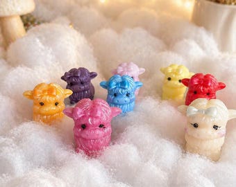 Cute Highland Cow Wax Melts, Scented Collectible Decor, LUNELLE Candle Studio