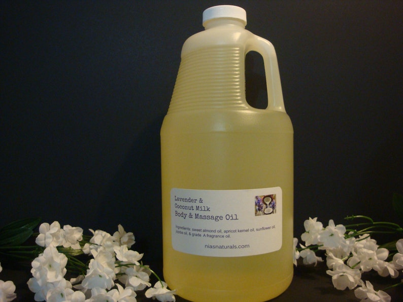Lavender & Coconut Milk Massage Oil 1/2 Gallon 64oz Etsy