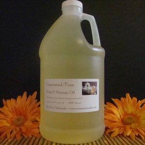 100% Pure Unscented Massage Oil - 1/2 Gallon (64oz)