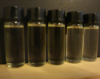 Sample Pack Body & Massage Oil (Hair/Skin/Bath)  5ct/1 Dram Glass Vials