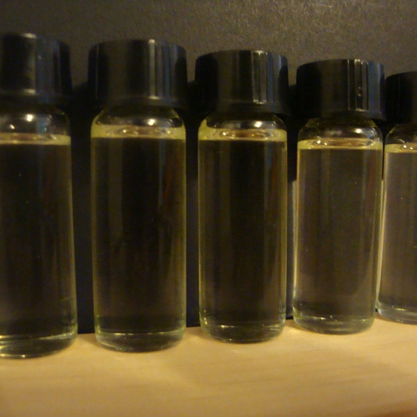 Sample Pack Body & Massage Oil (Hair/Skin/Bath)  5ct/1 Dram Glass Vials