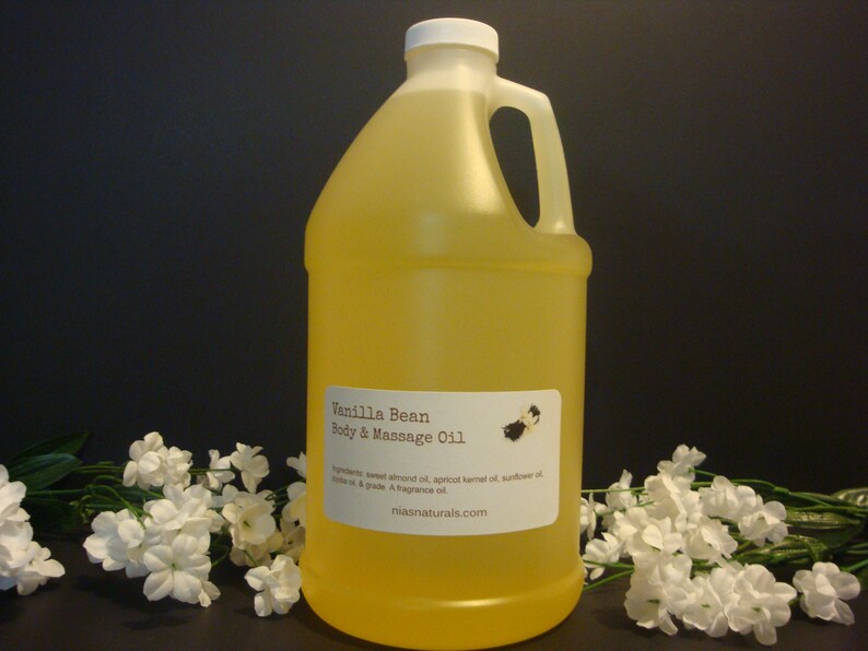 Vanilla Bean Massage Oil 1/2 Gallon 64oz Etsy