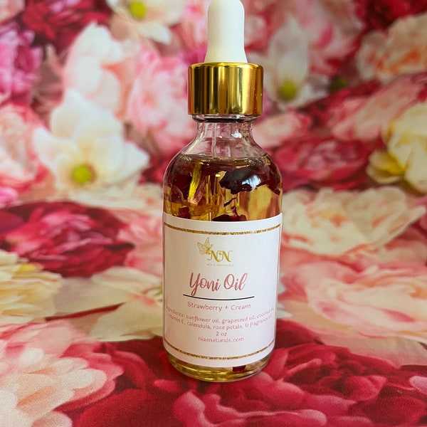 Yoni Oil  (Assorted Scents) Natural Based with Vitamin E 2oz Dropper