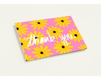 Crazy Daisy Thank You Note