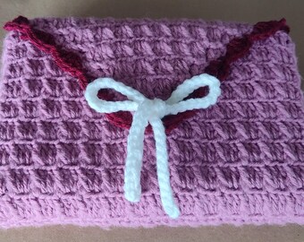 Crochet Book Cozy Sleeve, Tablet Cover, Book Lover Gift