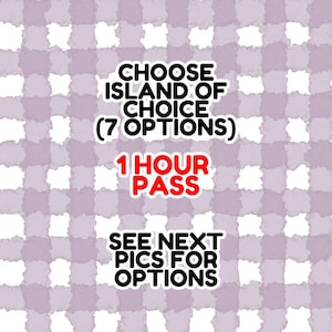 1 STUNDE Insel der Wahl / Unbegrenzter Zugang / Auto Restock / Keine warteschlangen / Schnapp dir alles, was du willst