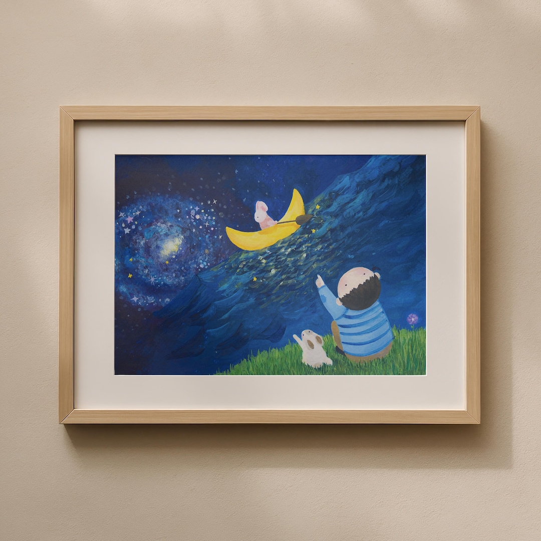 a-bunny-s-journey-art-print-digital-download-dreamy-wall-art