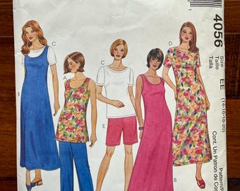 McCall's 4056 naaipatroon, gemakkelijke jurk tuniekbroekenset, vintage damespatroon