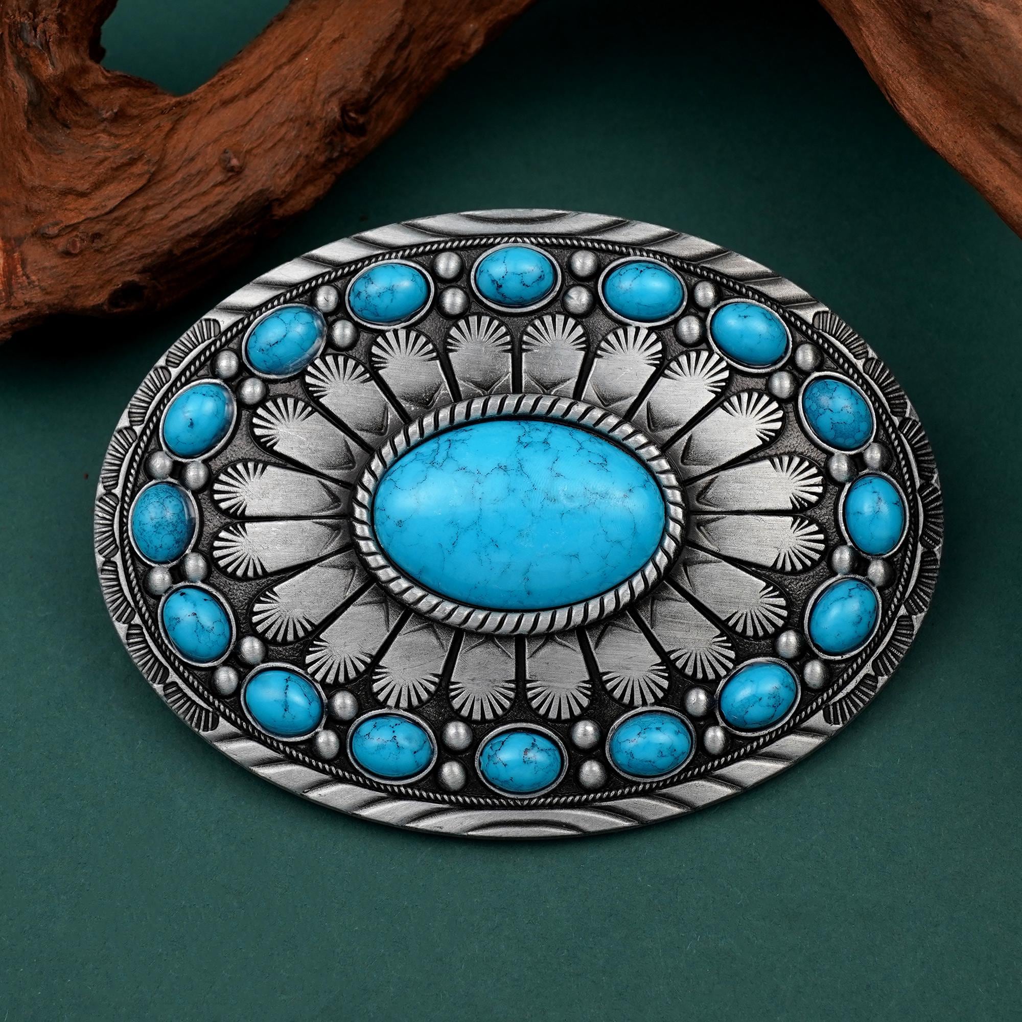 Turquoise Western Belt - Etsy display picture 1