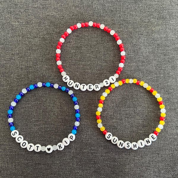 Bracelets de rivalité chauffés faits main - Hunter 21, Sunshine, Scott <3 kip
